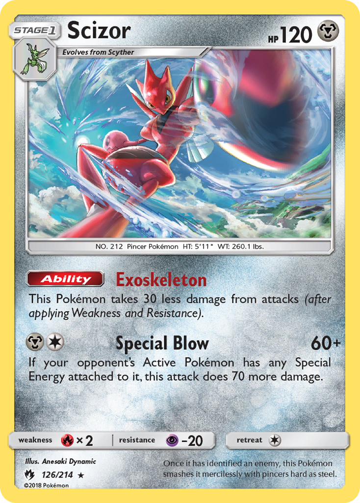 Scizor (126/214) [Sun & Moon: Lost Thunder] | Gear Gaming Bentonville