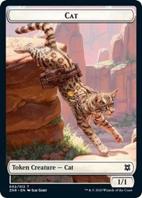 Cat // Hydra Double-sided Token [Zendikar Rising Tokens] | Gear Gaming Bentonville