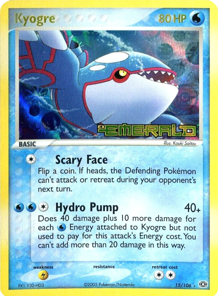 Kyogre (15/106) (Stamped) [EX: Emerald] | Gear Gaming Bentonville