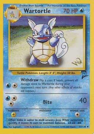 Wartortle (63/130) (W Stamped Promo) [Base Set 2] | Gear Gaming Bentonville