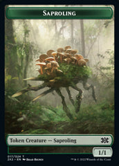 Saproling // Spirit Double-sided Token [Double Masters 2022 Tokens] | Gear Gaming Bentonville