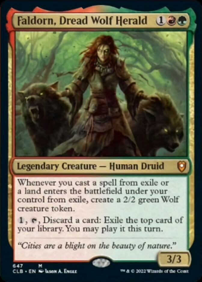 Faldorn, Dread Wolf Herald [Commander Legends: Battle for Baldur's Gate] | Gear Gaming Bentonville