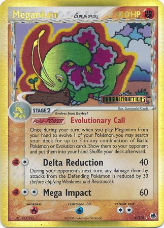 Meganium (4/101) (Delta Species) (Stamped) [EX: Dragon Frontiers] | Gear Gaming Bentonville