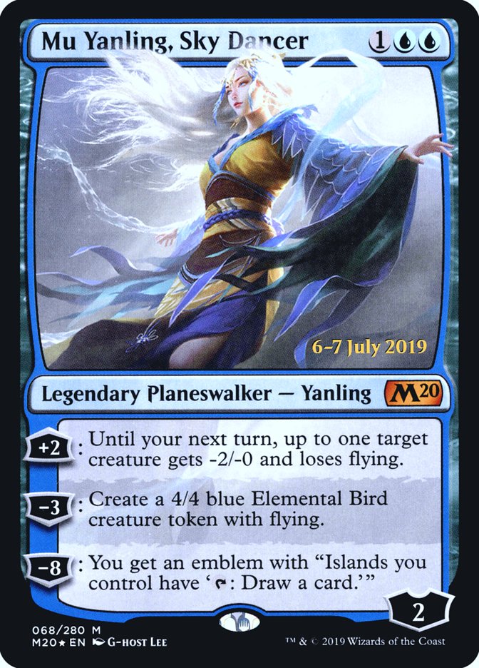 Mu Yanling, Sky Dancer  [Core Set 2020 Prerelease Promos] | Gear Gaming Bentonville