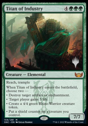 Titan of Industry (Promo Pack) [Streets of New Capenna Promos] | Gear Gaming Bentonville