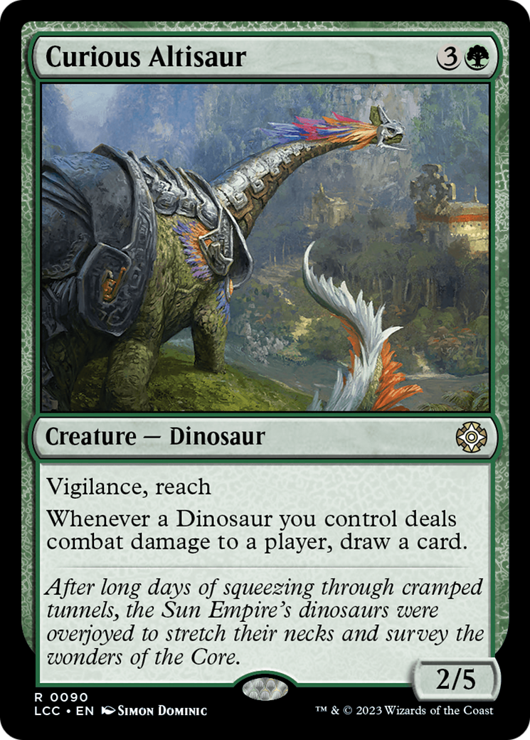 Curious Altisaur [The Lost Caverns of Ixalan Commander] | Gear Gaming Bentonville