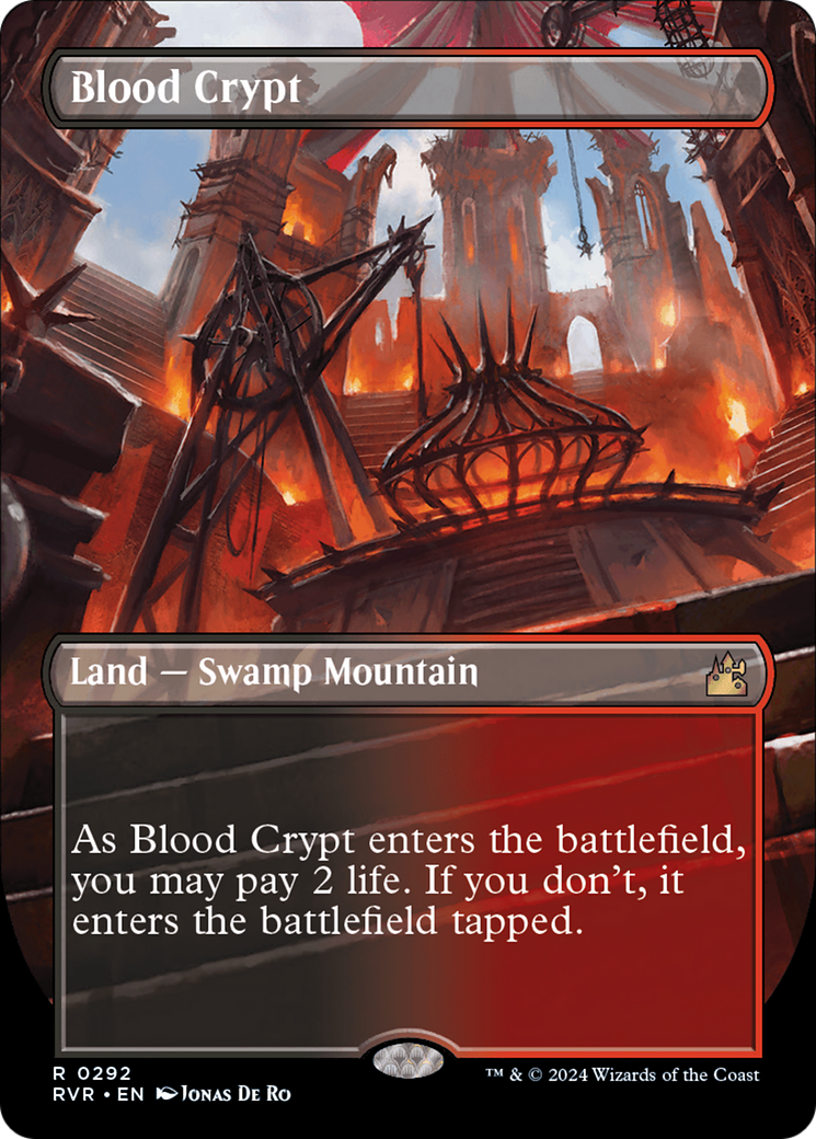 Blood Crypt (Borderless) [Ravnica Remastered] | Gear Gaming Bentonville