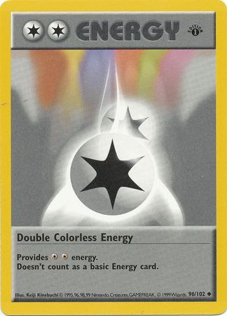 Double Colorless Energy (96/102) (Shadowless) [Base Set 1st Edition] | Gear Gaming Bentonville