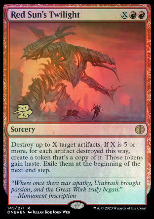 Red Sun's Twilight [Phyrexia: All Will Be One Prerelease Promos] | Gear Gaming Bentonville