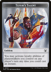 Elemental (02) // Teferi's Talent Emblem Double-Sided Token [March of the Machine Commander Tokens] | Gear Gaming Bentonville