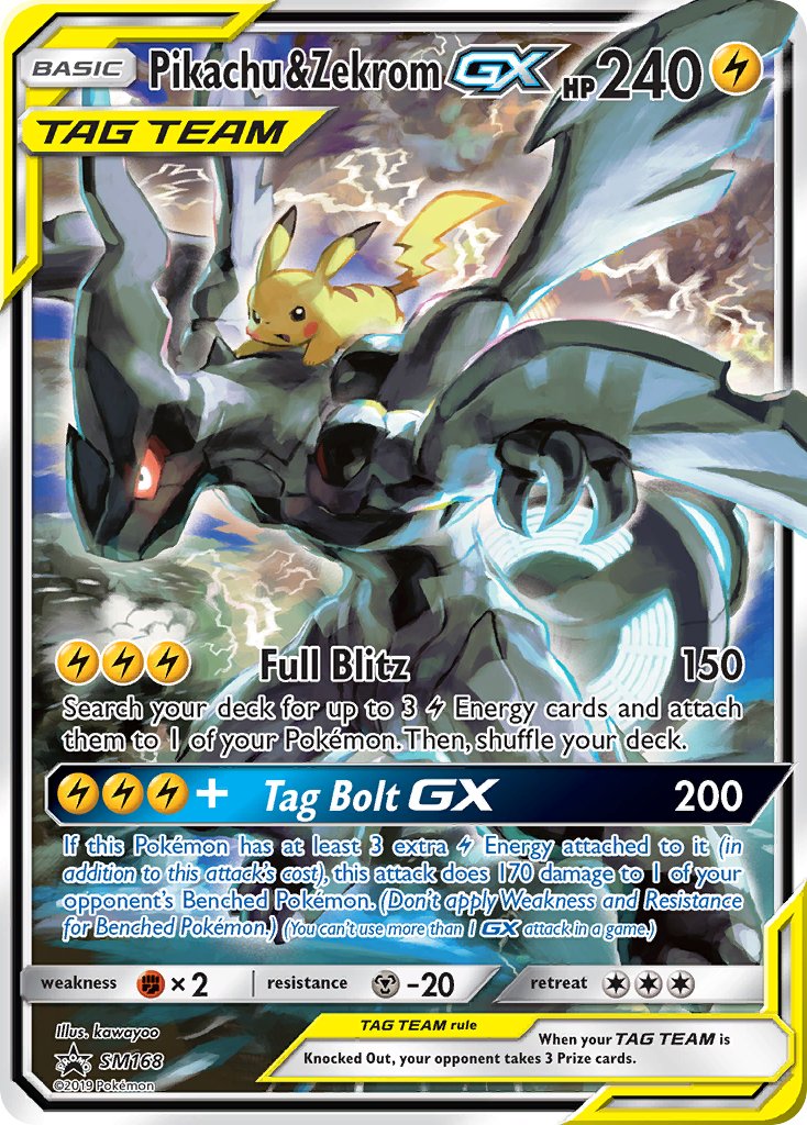 Pikachu & Zekrom GX (SM168) [Sun & Moon: Black Star Promos] | Gear Gaming Bentonville