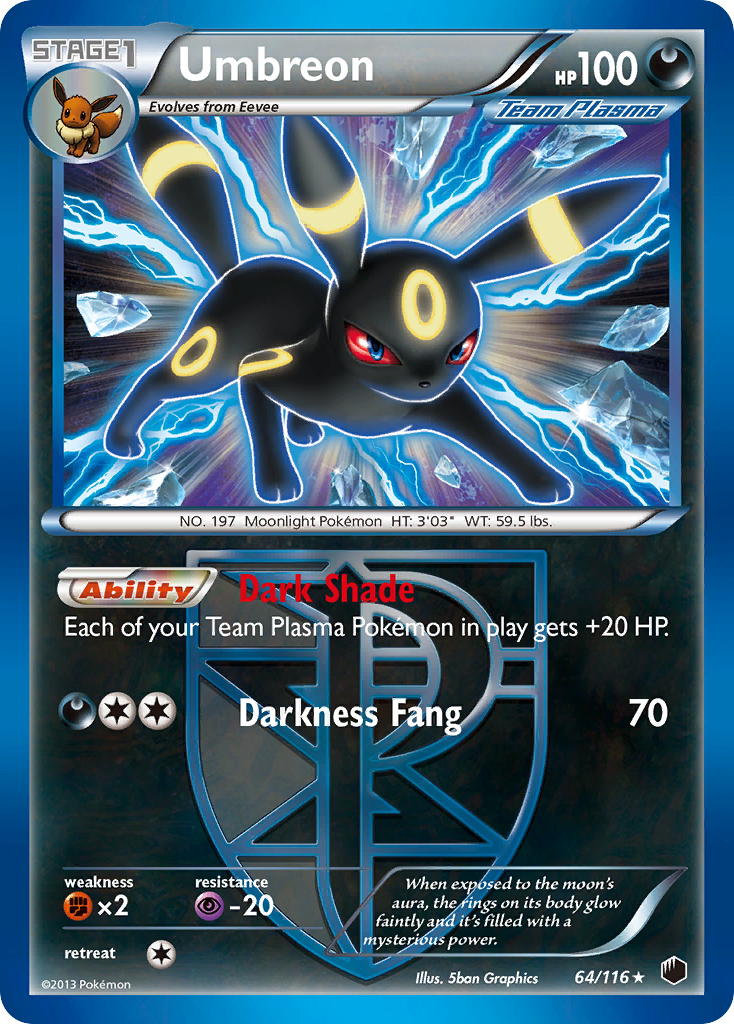 Umbreon (64/116) [Black & White: Plasma Freeze] | Gear Gaming Bentonville