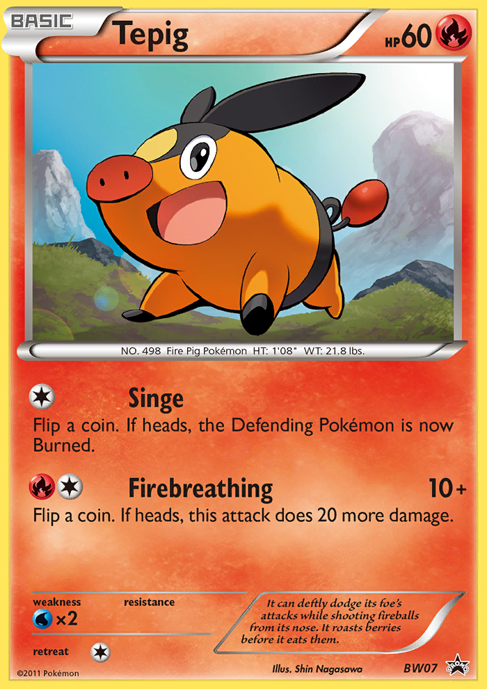 Tepig (BW07) [Black & White: Black Star Promos] | Gear Gaming Bentonville