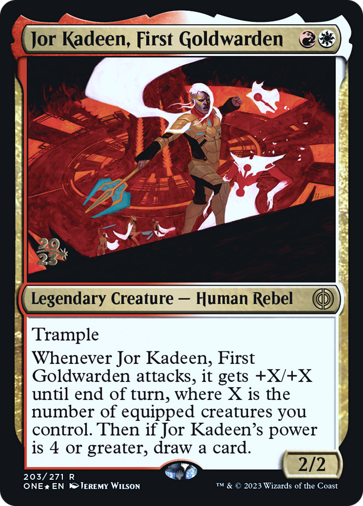 Jor Kadeen, First Goldwarden [Phyrexia: All Will Be One Prerelease Promos] | Gear Gaming Bentonville