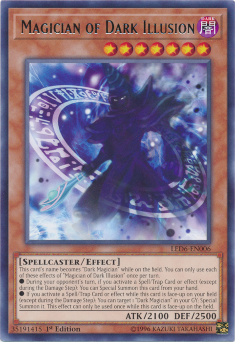 Magician of Dark Illusion [LED6-EN006] Rare | Gear Gaming Bentonville