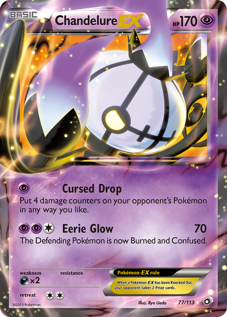 Chandelure EX (77/113) [Black & White: Legendary Treasures] | Gear Gaming Bentonville