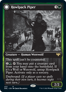 Howlpack Piper // Wildsong Howler [Innistrad: Double Feature] | Gear Gaming Bentonville