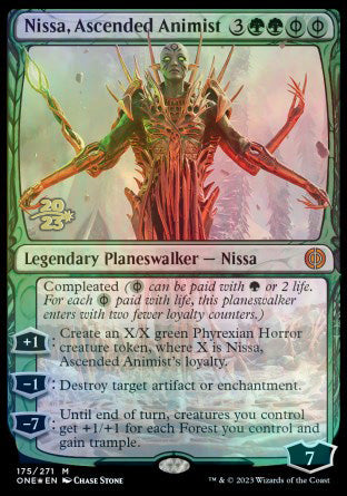 Nissa, Ascended Animist [Phyrexia: All Will Be One Prerelease Promos] | Gear Gaming Bentonville