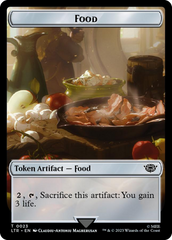 Spirit // Food (0023) Double-Sided Token (Surge Foil) [The Lord of the Rings: Tales of Middle-Earth Tokens] | Gear Gaming Bentonville