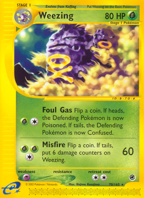 Weezing (70/165) [Expedition: Base Set] | Gear Gaming Bentonville