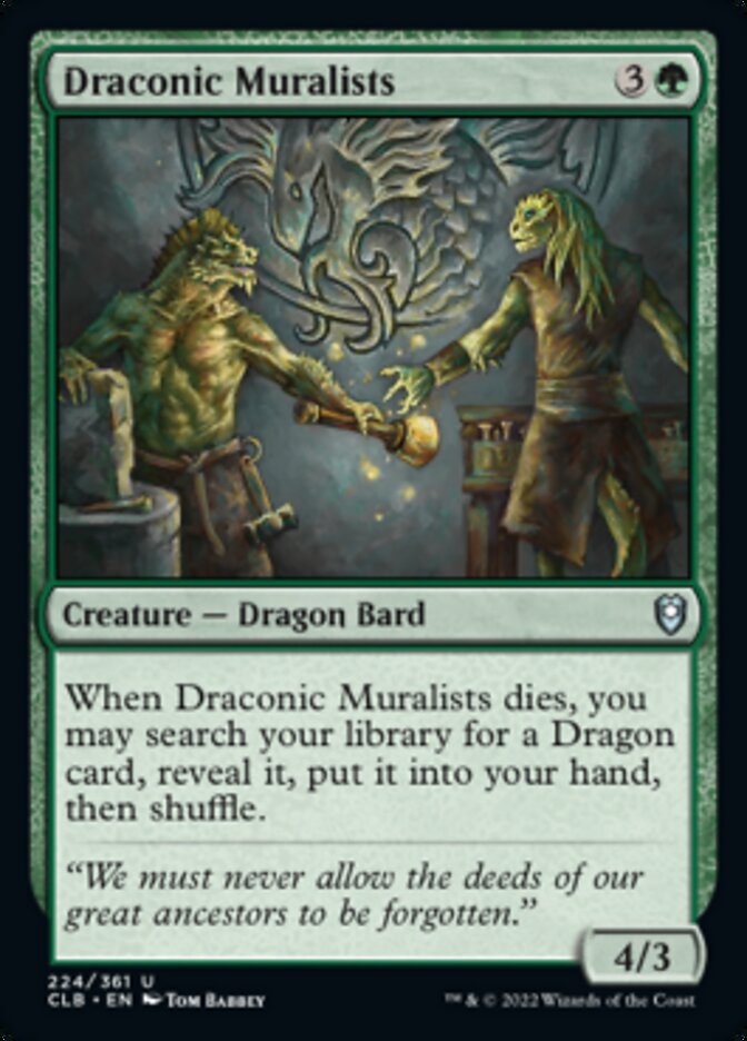 Draconic Muralists [Commander Legends: Battle for Baldur's Gate] | Gear Gaming Bentonville