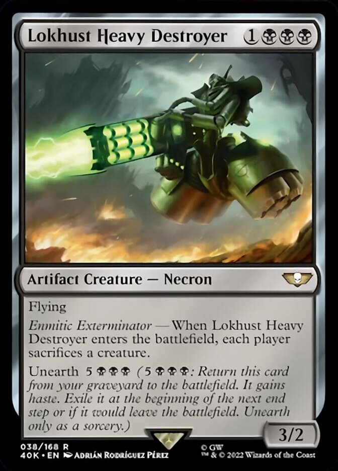 Lokhust Heavy Destroyer (Surge Foil) [Universes Beyond: Warhammer 40,000] | Gear Gaming Bentonville