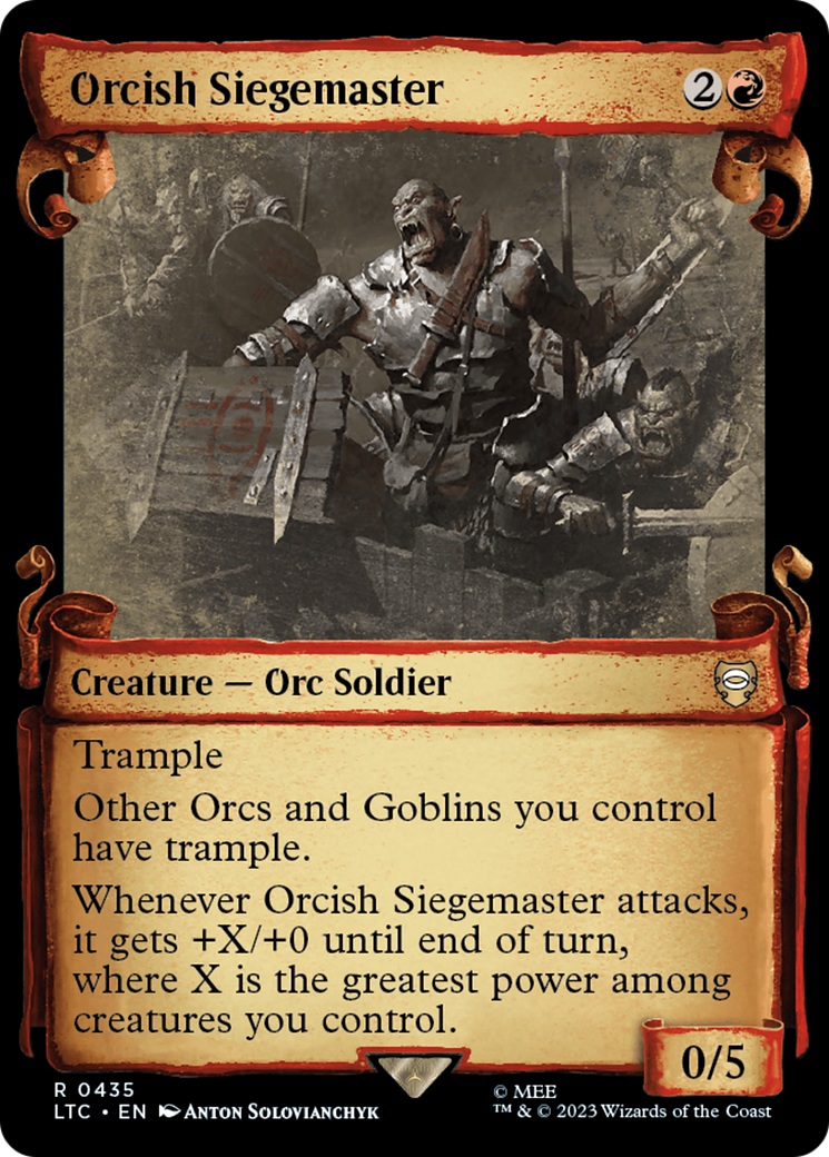 Orcish Siegemaster [The Lord of the Rings: Tales of Middle-Earth Commander Showcase Scrolls] | Gear Gaming Bentonville