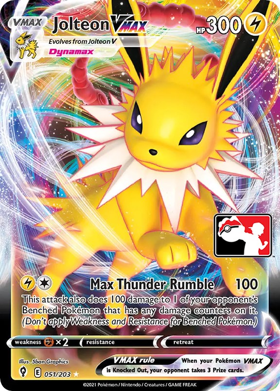 Jolteon VMAX (051/203) [Prize Pack Series One] | Gear Gaming Bentonville