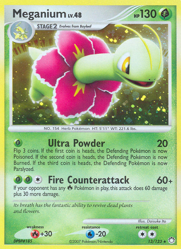 Meganium (13/123) [Diamond & Pearl: Mysterious Treasures] | Gear Gaming Bentonville