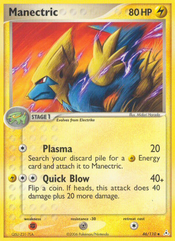 Manectric (46/110) [EX: Holon Phantoms] | Gear Gaming Bentonville