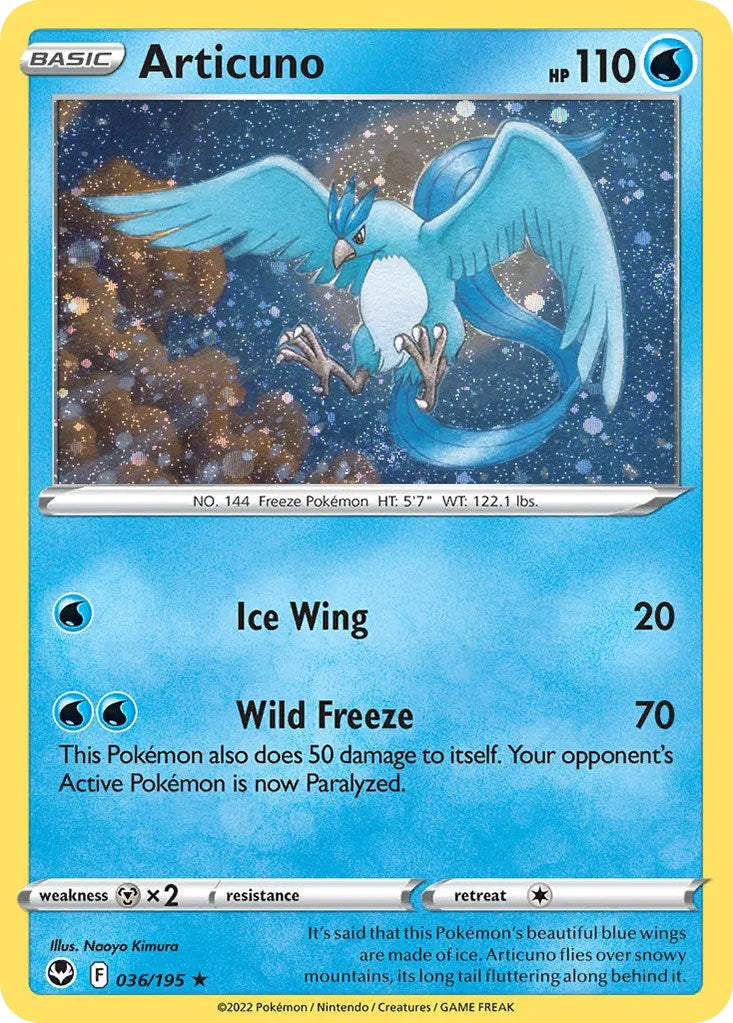 Articuno (036/195) (Cosmos Holo) [Sword & Shield: Base Set] | Gear Gaming Bentonville