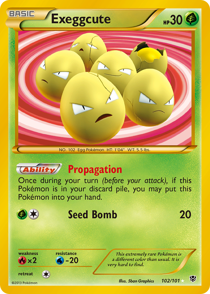 Exeggcute (102/101) [Black & White: Plasma Blast] | Gear Gaming Bentonville