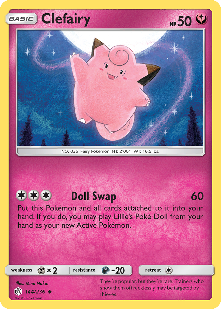 Clefairy (144/236) [Sun & Moon: Cosmic Eclipse] | Gear Gaming Bentonville