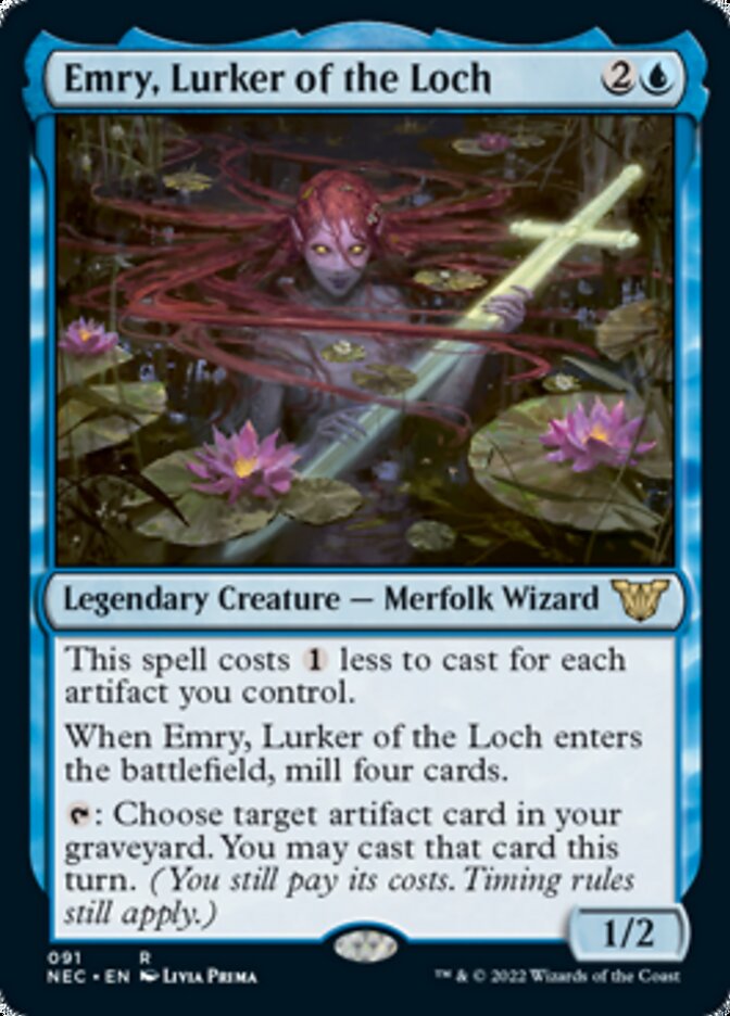 Emry, Lurker of the Loch [Kamigawa: Neon Dynasty Commander] | Gear Gaming Bentonville