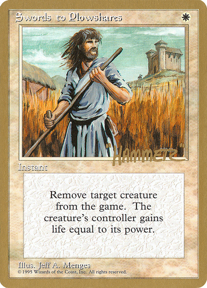 Swords to Plowshares (Shawn "Hammer" Regnier) [Pro Tour Collector Set] | Gear Gaming Bentonville