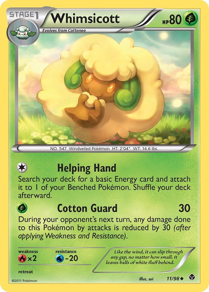 Whimsicott (11/98) [Black & White: Emerging Powers] | Gear Gaming Bentonville