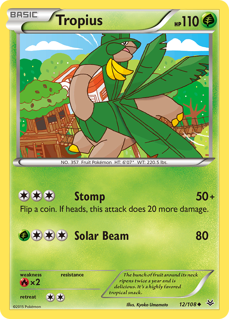 Tropius (12/108) [XY: Roaring Skies] | Gear Gaming Bentonville