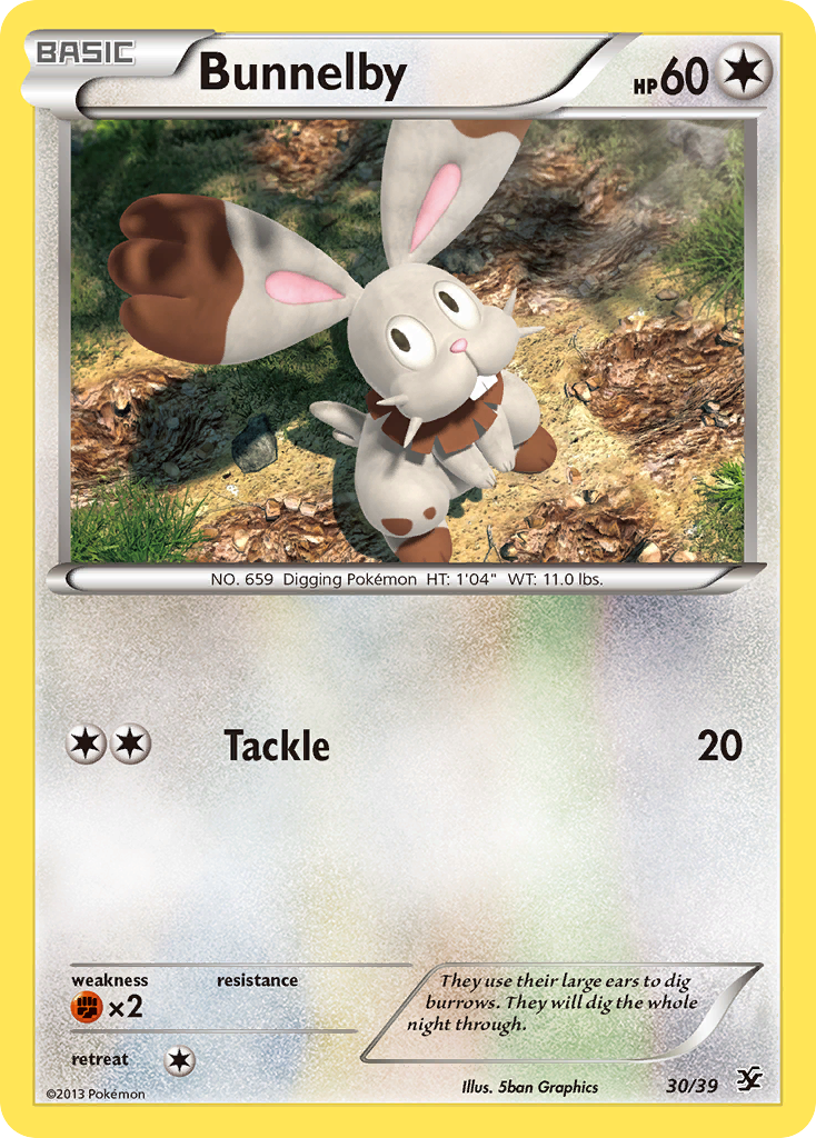 Bunnelby (30/39) [XY: Kalos Starter Set] | Gear Gaming Bentonville