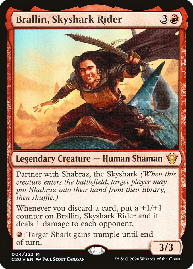 Brallin, Skyshark Rider [Commander 2020] | Gear Gaming Bentonville