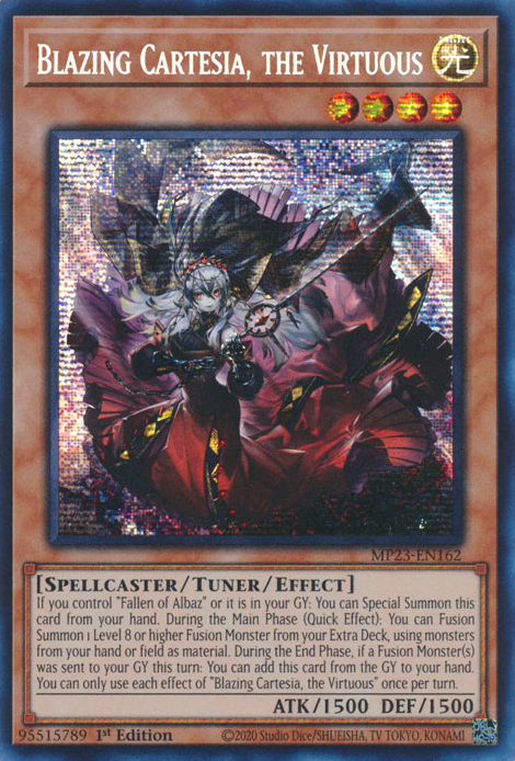 Blazing Cartesia, the Virtuous [MP23-EN162] Prismatic Secret Rare | Gear Gaming Bentonville