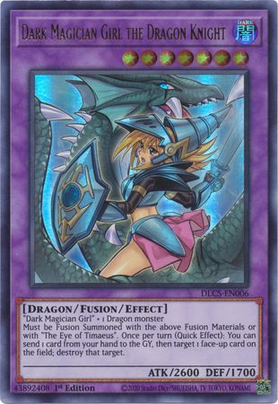 Dark Magician Girl the Dragon Knight (Alternate Art) (Purple) [DLCS-EN006] Ultra Rare | Gear Gaming Bentonville