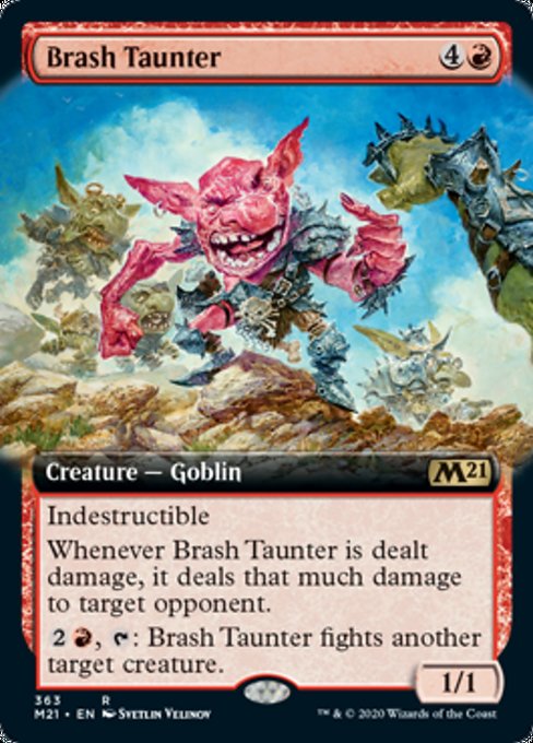 Brash Taunter (Extended Art) [Core Set 2021] | Gear Gaming Bentonville