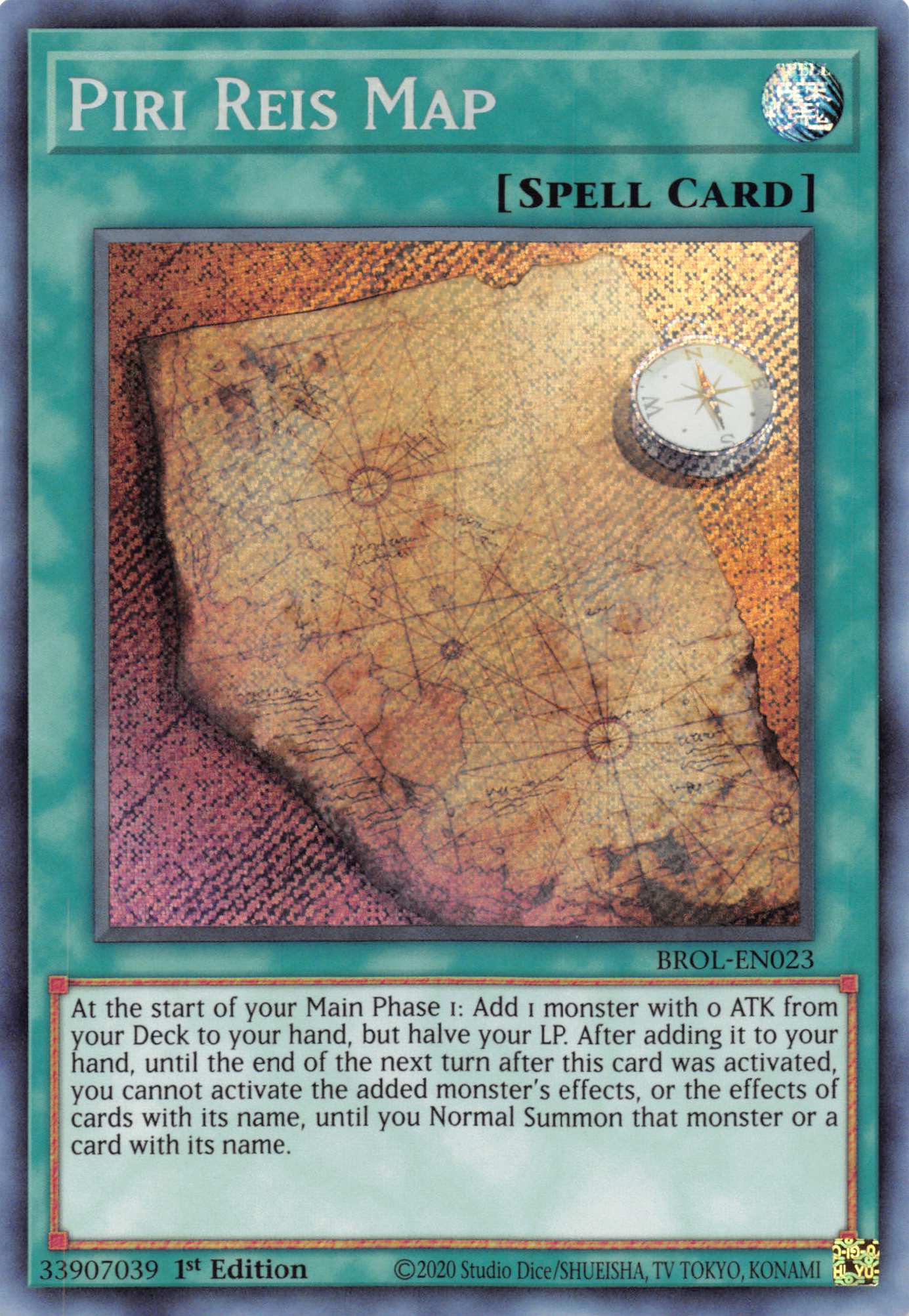 Piri Reis Map [BROL-EN023] Secret Rare | Gear Gaming Bentonville