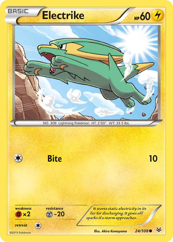 Electrike (24/108) [XY: Roaring Skies] | Gear Gaming Bentonville