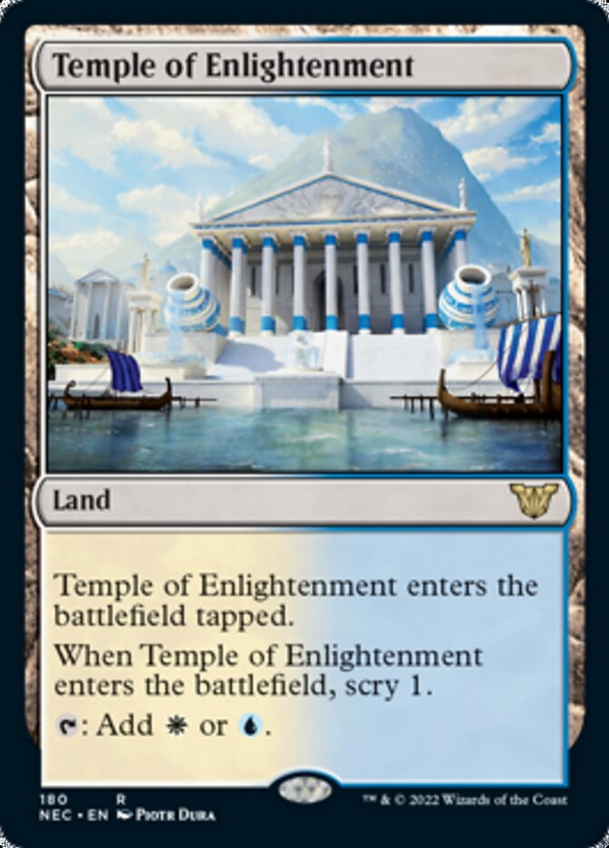 Temple of Enlightenment [Kamigawa: Neon Dynasty Commander] | Gear Gaming Bentonville