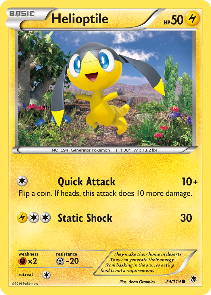 Helioptile (29/119) [XY: Phantom Forces] | Gear Gaming Bentonville