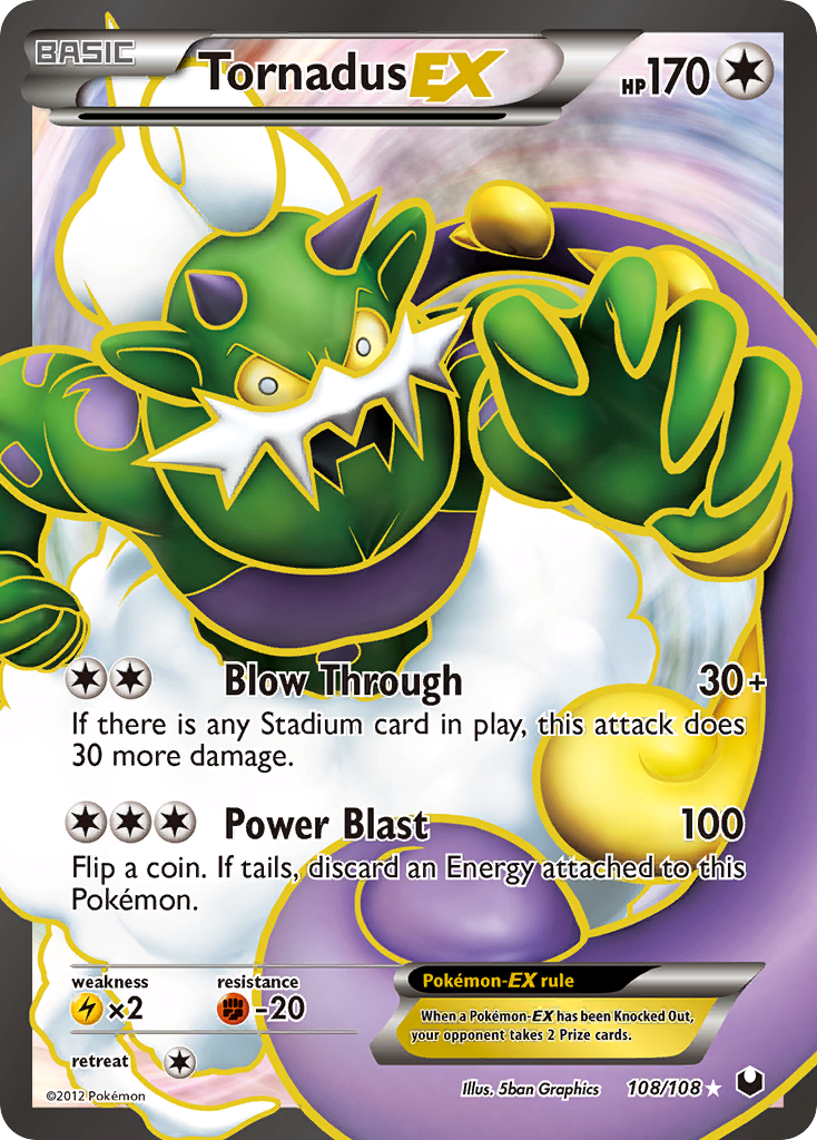 Tornadus EX (108/108) [Black & White: Dark Explorers] | Gear Gaming Bentonville