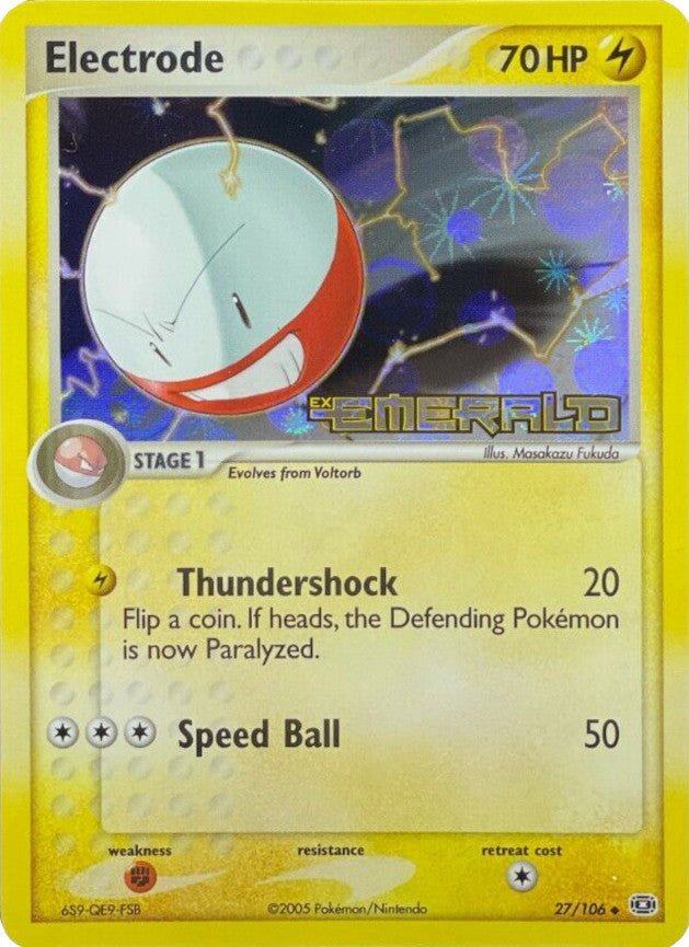 Electrode (27/106) (Stamped) [EX: Emerald] | Gear Gaming Bentonville