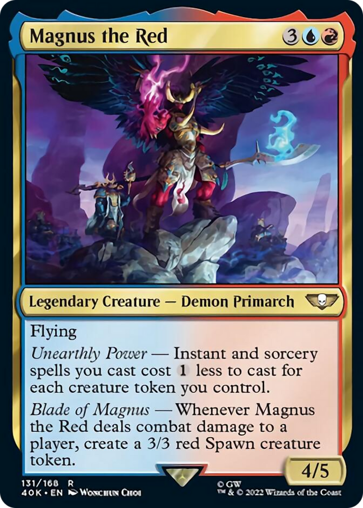 Magnus the Red (Surge Foil) [Universes Beyond: Warhammer 40,000] | Gear Gaming Bentonville