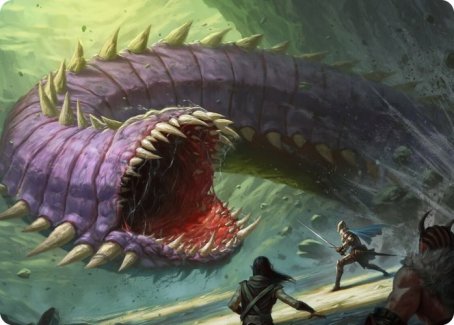 Purple Worm Art Card [Dungeons & Dragons: Adventures in the Forgotten Realms Art Series] | Gear Gaming Bentonville